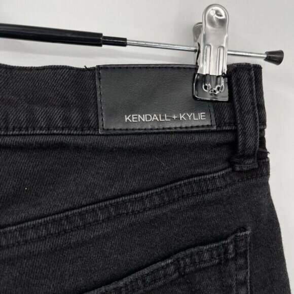 Kendal + Kylie Womens Black Icon Shorts Size 5 - Picture 5 of 7